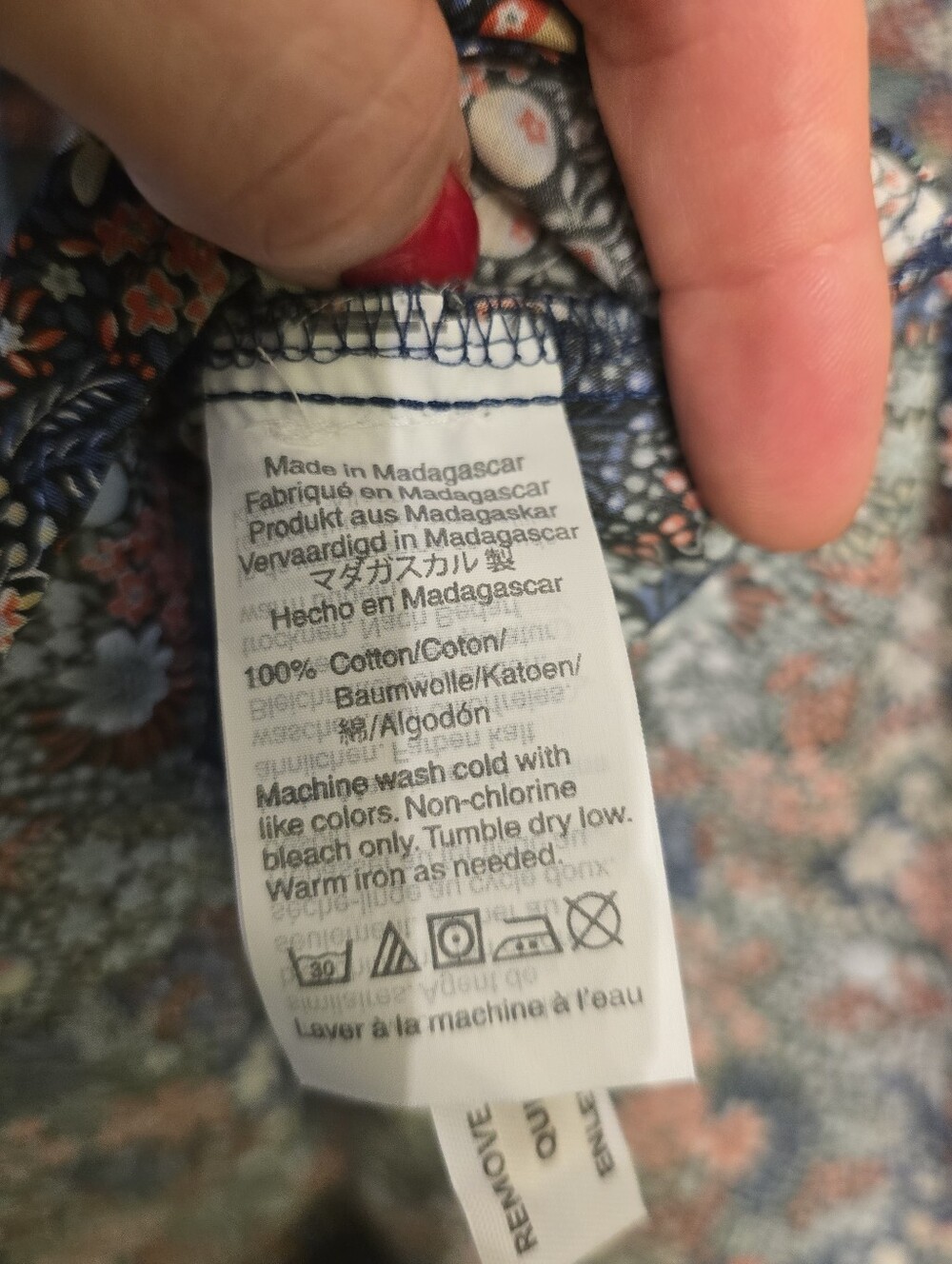 J. Crew Made With Liberty Fabric Floral Button-Down Shirt - Size 12 - Picture 4 of 5